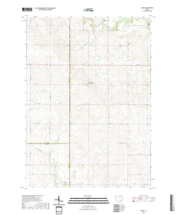 USGS Topographic Map – Alpha