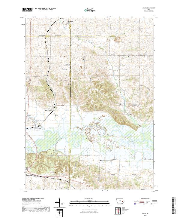 USGS Topographic Map – Amana