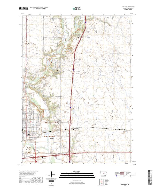USGS Topographic Map – Ames East