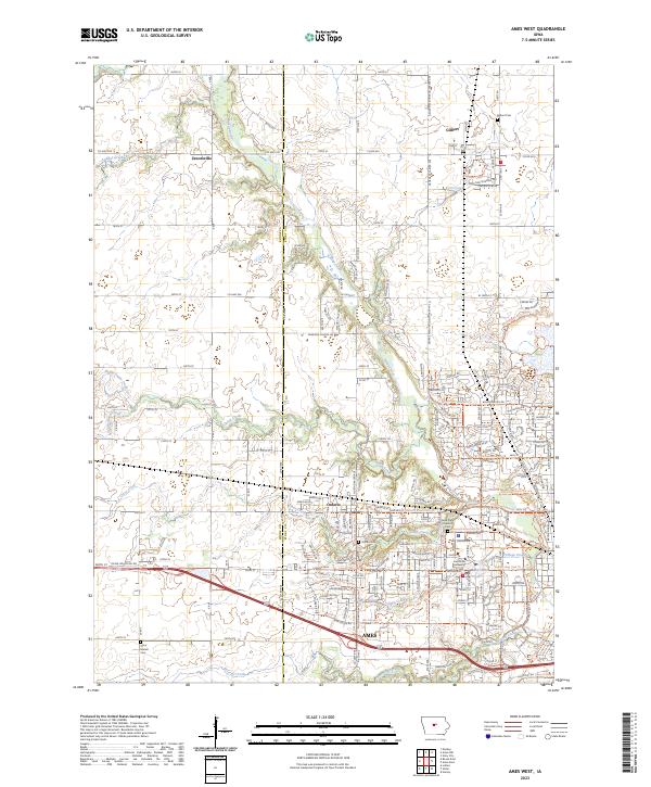 USGS Topographic Map – Ames West
