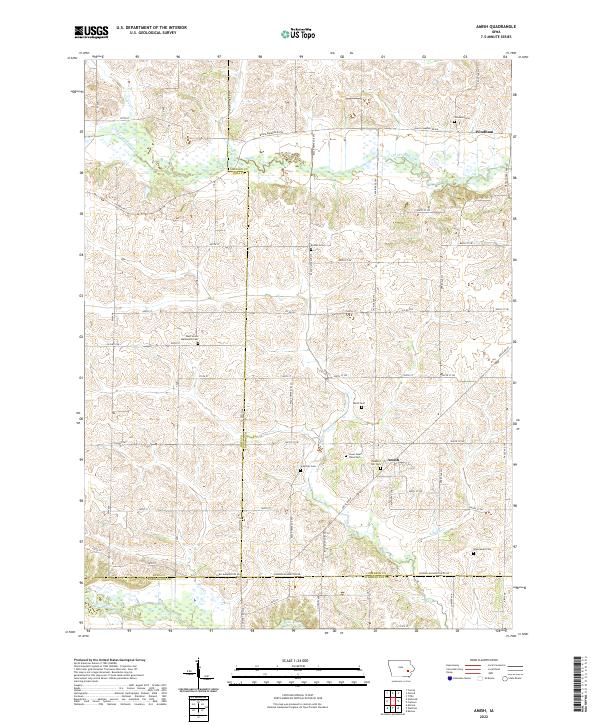 USGS Topographic Map – Amish