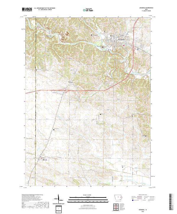 USGS Topographic Map – Anamosa