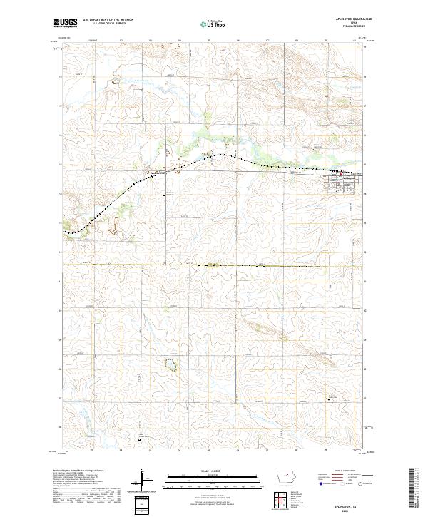 USGS Topographic Map – Aplington