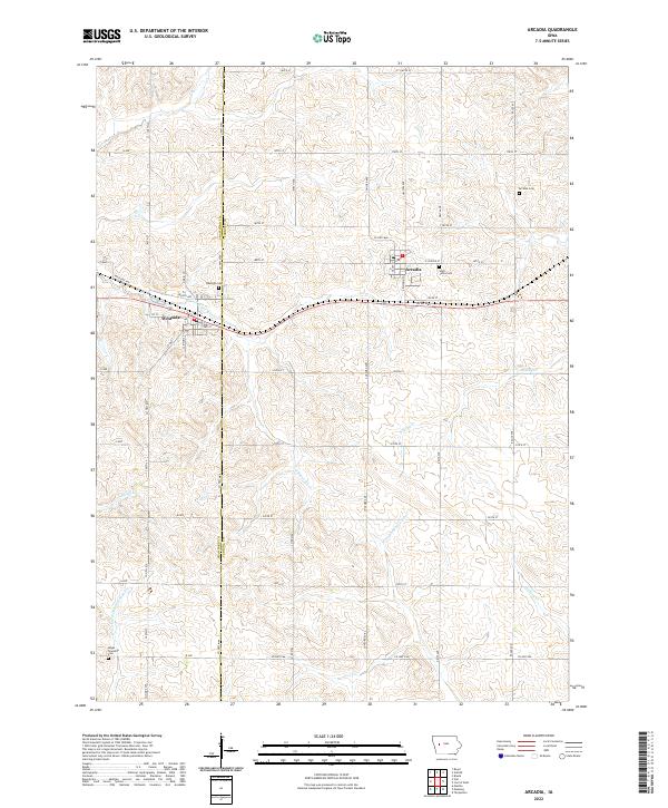USGS Topographic Map – Arcadia