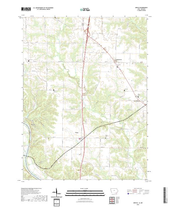 2022 Map of Argyle, 2022 Print