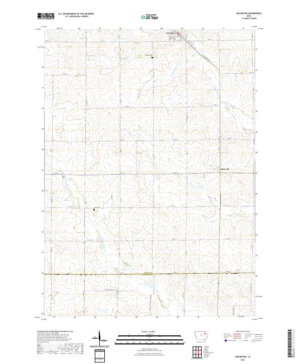 USGS Topographic Map – Arlington