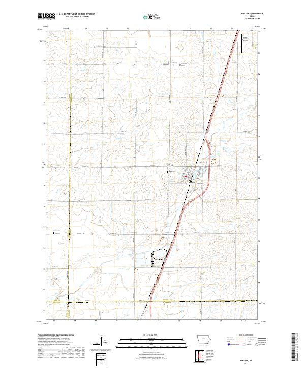 USGS Topographic Map – Ashton