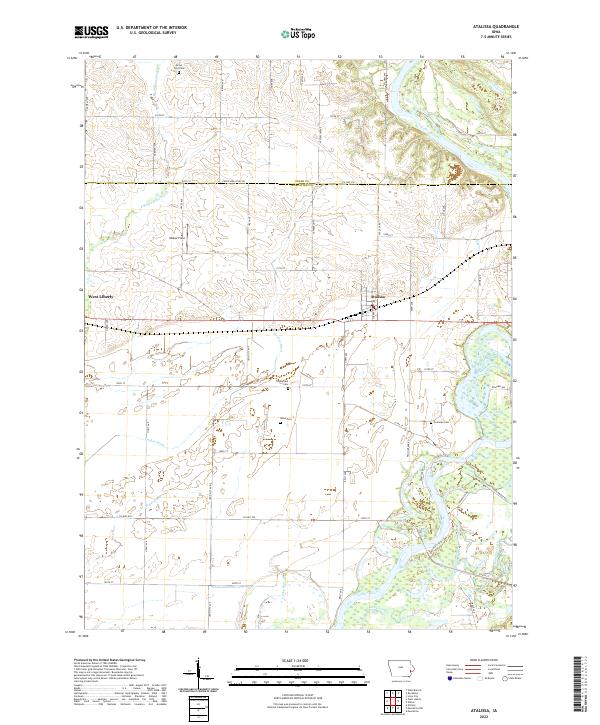 USGS Topographic Map – Atalissa