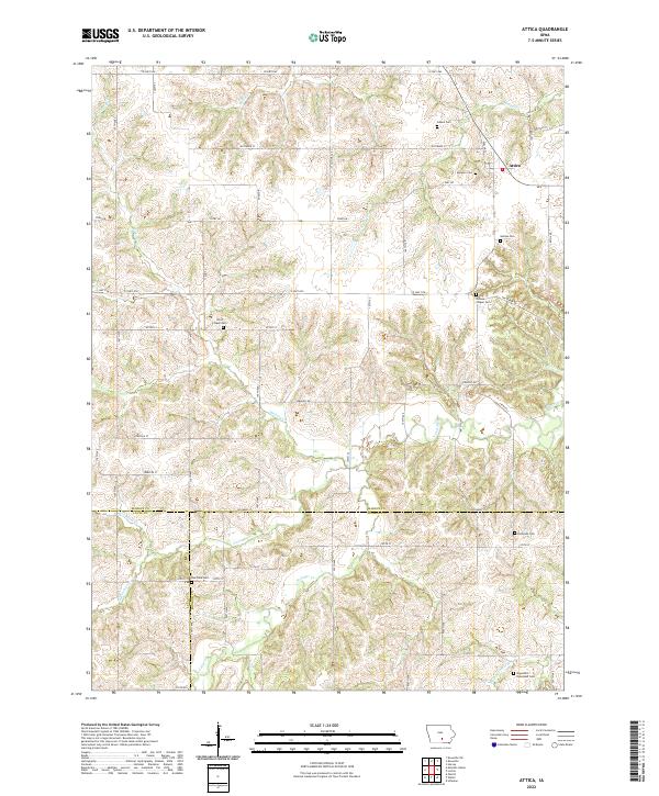 USGS Topographic Map – Attica