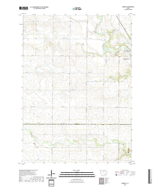 USGS Topographic Map – Aureola