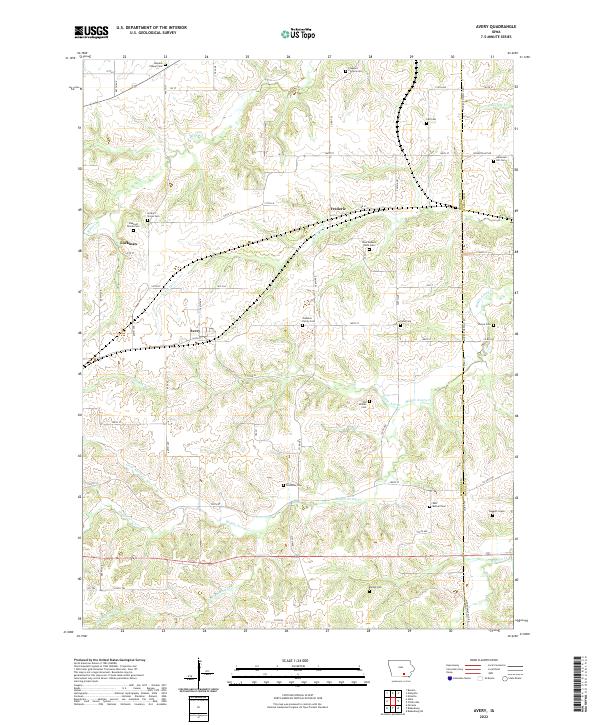 USGS Topographic Map – Avery