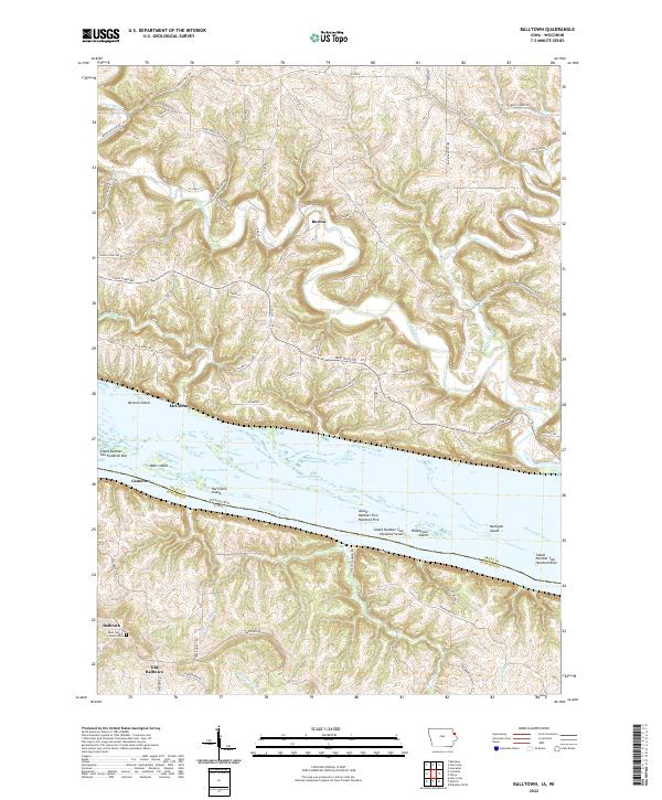 USGS Topographic Map – Balltown