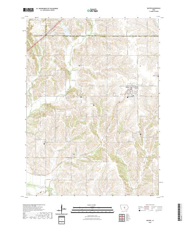 USGS Topographic Map – Baxter