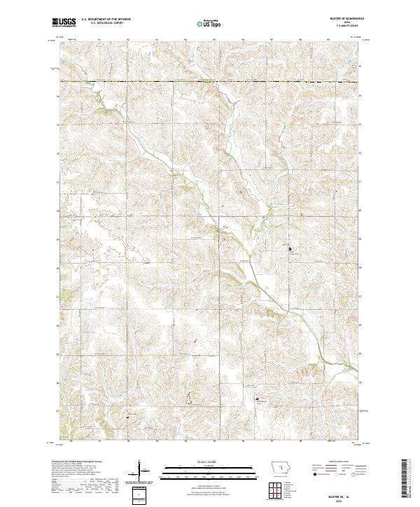 USGS Topographic Map – Baxter SE