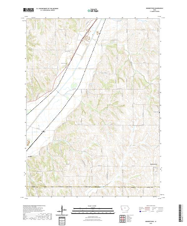 USGS Topographic Map – Beebeetown