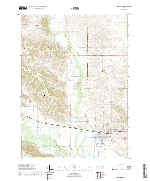 USGS Topographic Map – Belle Plaine