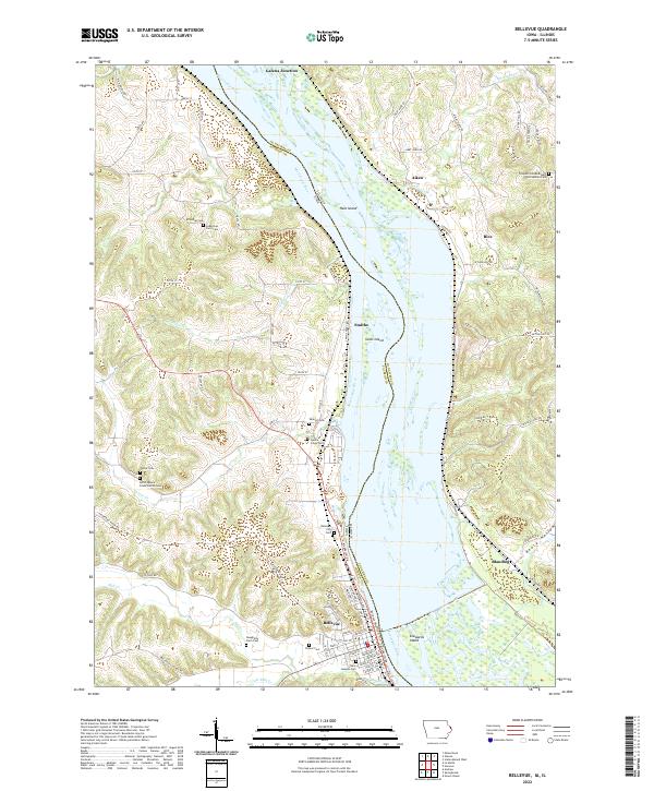 USGS Topographic Map – Bellevue