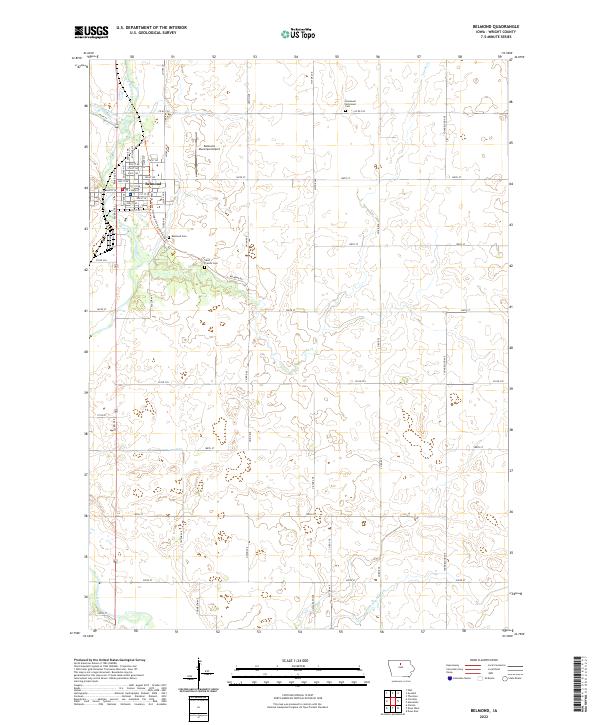 USGS Topographic Map – Belmond