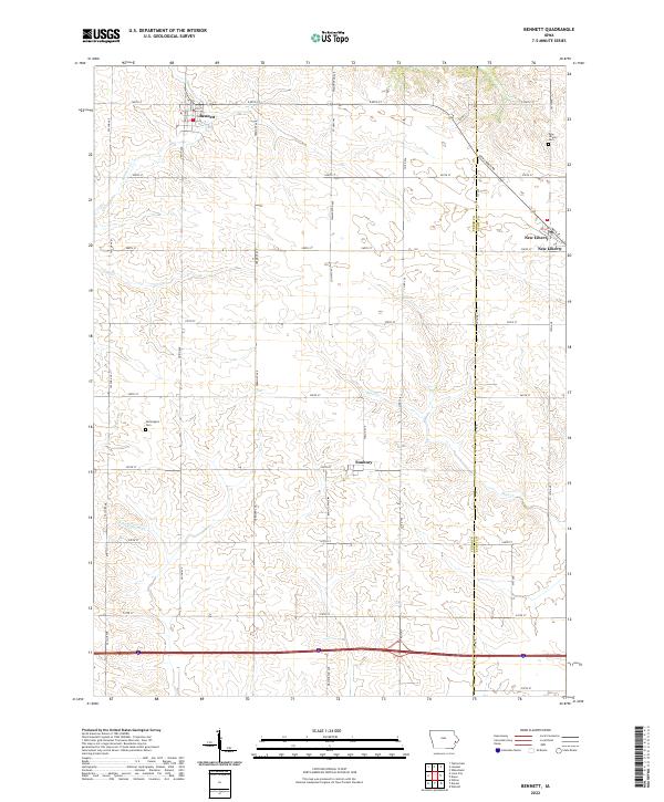USGS Topographic Map – Bennett