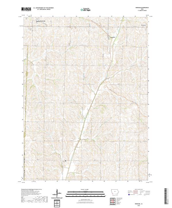 USGS Topographic Map – Bingham