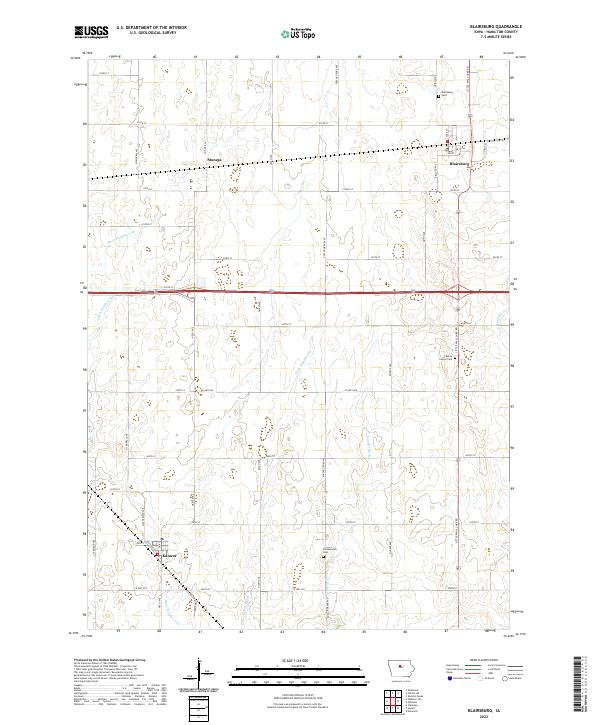 USGS Topographic Map – Blairsburg