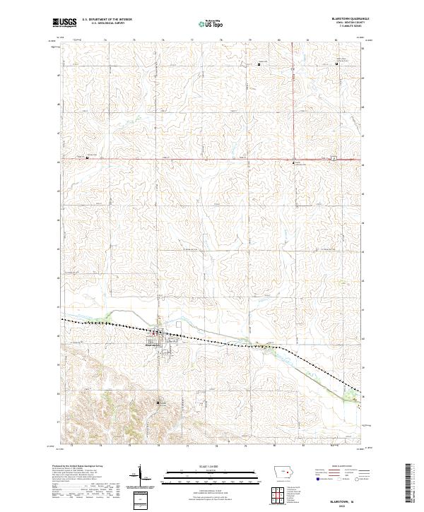 USGS Topographic Map – Blairstown