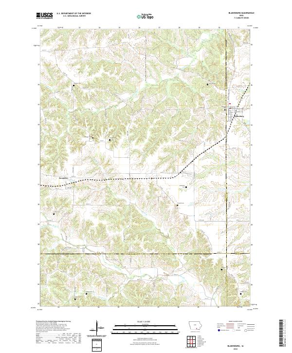 USGS Topographic Map – Blakesburg