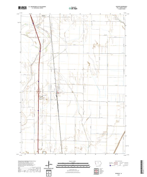 USGS Topographic Map – Blencoe