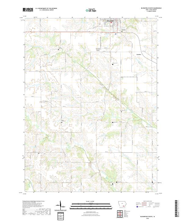 USGS Topographic Map – Bloomfield South