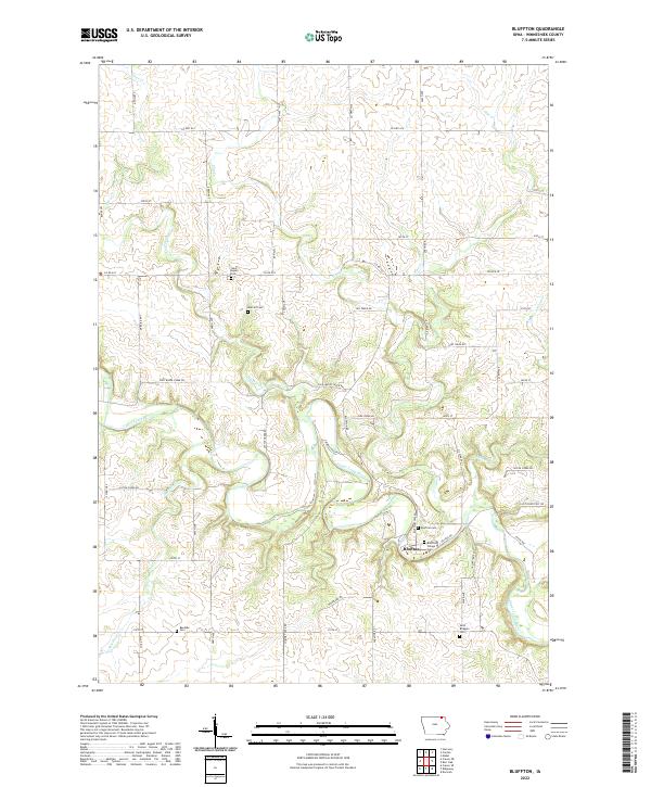 USGS Topographic Map – Bluffton