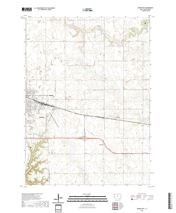 USGS Topographic Map – Boone East