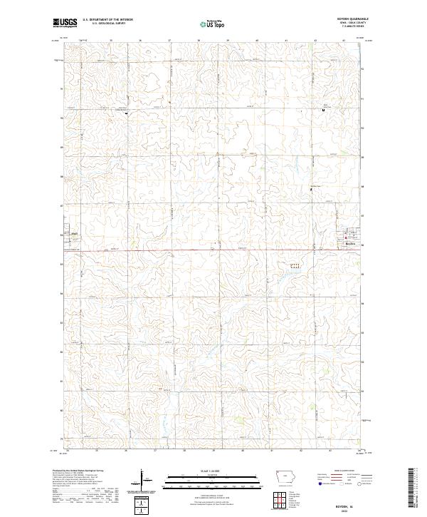 USGS Topographic Map – Boyden