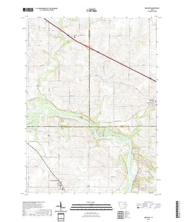 USGS Topographic Map – Brandon
