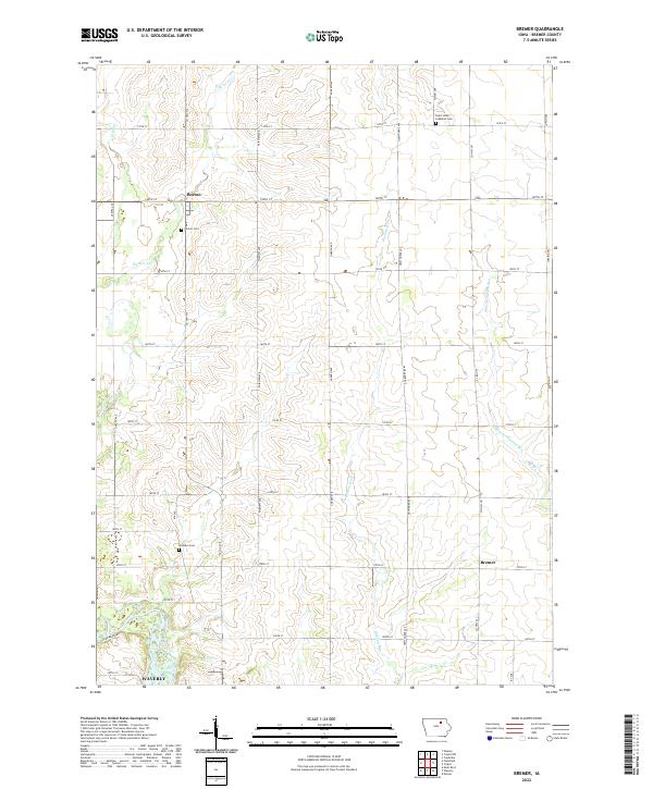 USGS Topographic Map – Bremer