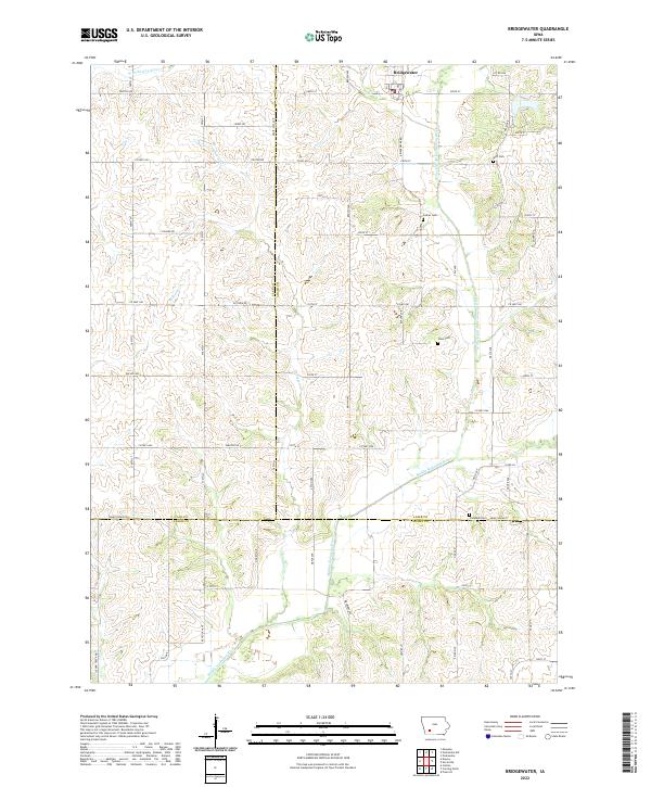 USGS Topographic Map – Bridgewater