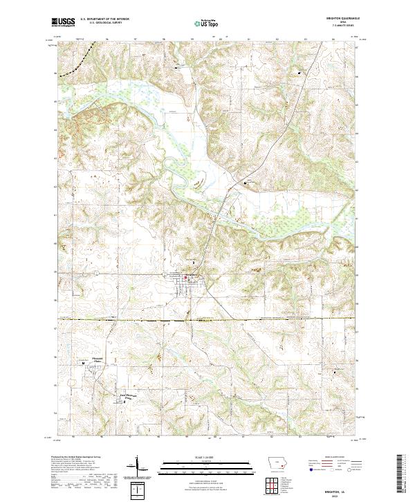 USGS Topographic Map – Brighton
