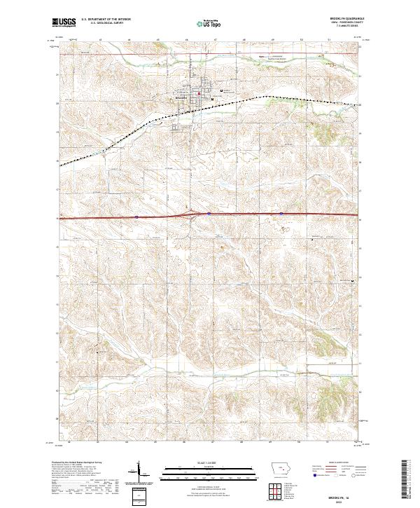 USGS Topographic Map – Brooklyn