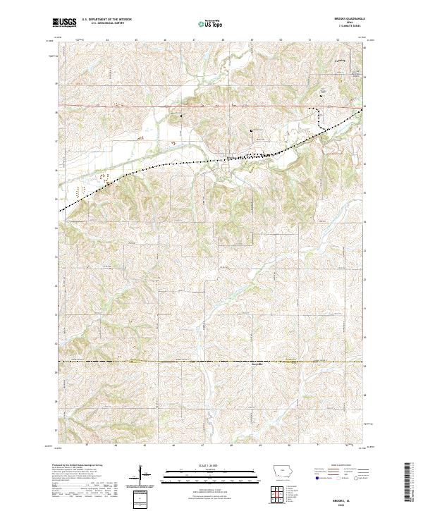 USGS Topographic Map – Brooks
