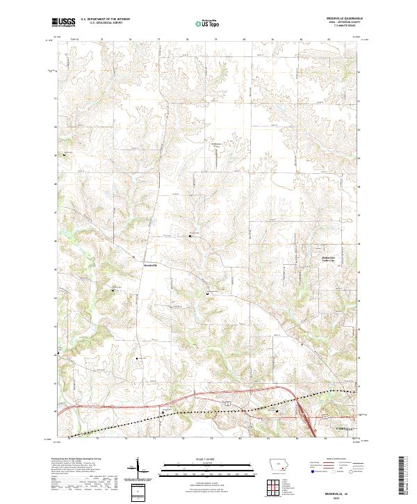 USGS Topographic Map – Brookville