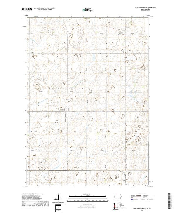 USGS Topographic Map – Buffalo Center NE