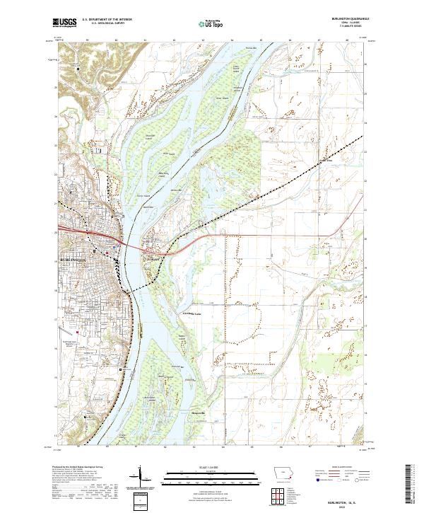 USGS Topographic Map – Burlington