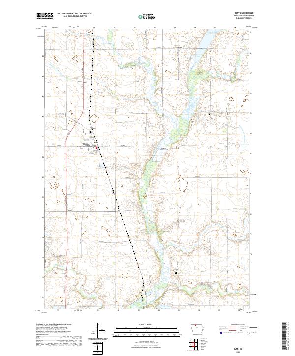 USGS Topographic Map – Burt