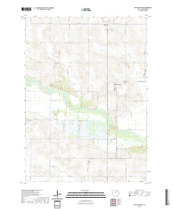 USGS Topographic Map – Butler Center