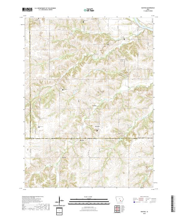 USGS Topographic Map – Buxton