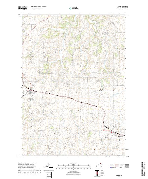USGS Topographic Map – Calmar