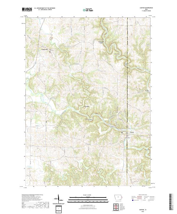 USGS Topographic Map – Canton