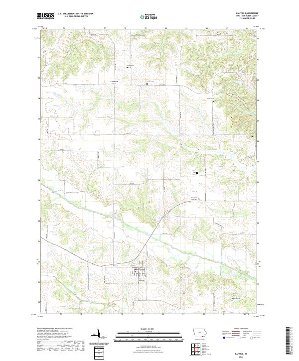 USGS Topographic Map – Cantril
