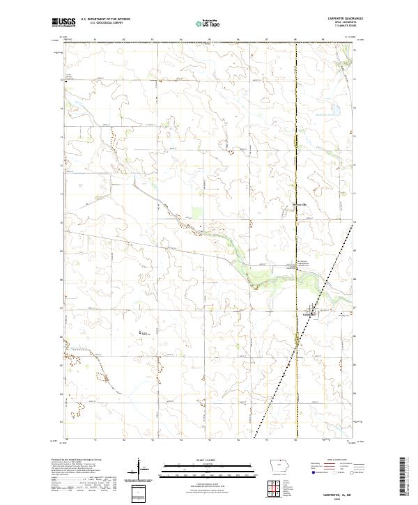 USGS Topographic Map – Carpenter