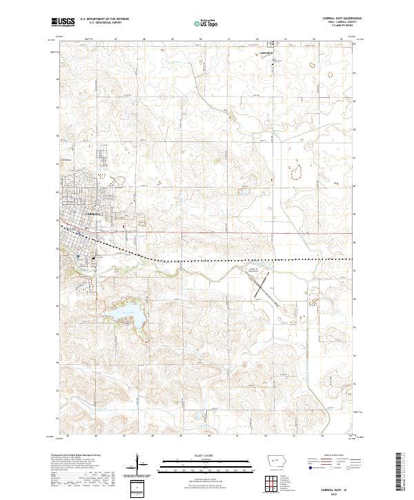 USGS Topographic Map – Carroll East