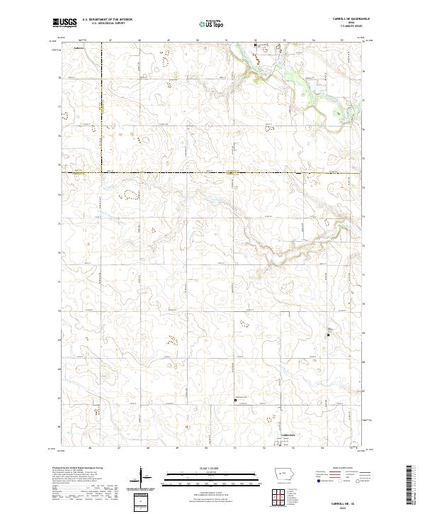 USGS Topographic Map – Carroll NE